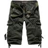 Oanviso Pantaloni Cargo Estivi 3/4 da Uomo Multitasche Pantaloncini Classici Tinta Unita Pantaloncini Casual Pantaloncini da Lavoro Bermuda Shorts Pantaloncini da Esterno Durevoli e Utili A Grigio XXL