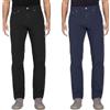 VEQUÈ Set Confezione 2 Pezzi Pantaloni Uomo Estivi Cotone Leggero Elasticizzati Jeans Regular Fit 5 Tasche Nero Blu Pantalone Comodi (IT, Numero, 56, Regular, Regular, Blu+Nero)