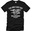 Copytec Navy Seals The Only Easy Day was Yesterday US Navy Usa Army Command#35494 Nero XXXXL
