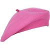 Umeepar Cappello di lana francese berretto cappello invernale tinta unita per le donne, Viola scuro, Taglia unica