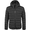 VEQUÈ Giubbotto Uomo Invernale Giacca Casual Giubbino Imbottito Piumino Con Cappuccio (IT, Testo, 3XL, Regular, Regular, Nero Con Cappuccio)