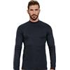 Nottingham 3 Pezzi Maglia Lupetto Uomo Manica Lunga Diego in Caldo Cotone, Blu, 6/XL