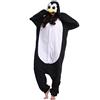 SAMGU Kigurumi Unisex Adulti Pigiama Animale Cosplay Halloween Carnevale Costume Pinguino Nero S