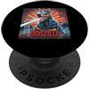 Doberman Puppy Lover PS Divertente retrò giapponese Dogzilla Doberman amante dei cani PopSockets PopGrip Adesivo