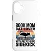 Book Mom Cat Lover Reading Cat Mom Custodia per iPhone 16 Plus Prenota Mamma Amante Gatto Lettura Con Il Mio Amante Felline