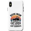 Reading Cat Lover Book Mom Cozy Reads Custodia per iPhone X/XS Libro Mom Cat Lover Letture accoglienti e coccole per gatti