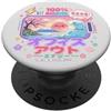 Summer Vacation & Holiday Designs 100% energia lontano dall'ufficio vacanza spiaggia batteria mare PopSockets PopGrip Adesivo