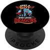 Dragon Enthusiast Designs for Boys Solo un ragazzo che ama i bambini amanti dei draghi PopSockets PopGrip Adesivo
