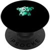 Matching Light Teal Aqua Color Graphic T Colore verde acqua chiaro Evil Twin-v2 Light Teal Aqua Graphic PopSockets PopGrip Adesivo