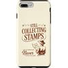 Globe Trot Press Custodia per iPhone 7 Plus/8 Plus Divertente ancora collezione francobolli mondo viaggiatore donna esploratore