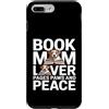 Reading Dog Lover Book Mom Custodia per iPhone 7 Plus/8 Plus Book Mom Dog Lover Pagine Paws And Peace Reading