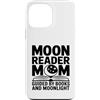 Book Lover Night Reader Mama Custodia per iPhone 13 Pro Max Moon Reader Book Mamma guidata dai libri e dal chiaro di luna