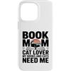 Reading Cat Lover Bookworm Mom Aesthetic Custodia per iPhone 14 Pro Max Book Mom Cat Lover I miei libri e gatti hanno bisogno di me