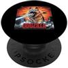 German Shepherd Puppy Lover PS Divertente Retro Giapponese Dogzilla Pastore Tedesco Amante Del Cane PopSockets PopGrip Adesivo