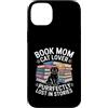 Mom Book Lover Library Custodia per iPhone 14 Plus Libro Mamma Purrfectly Perso In Storie Cat Reading