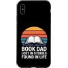 Reading Father Literature Book Dad Lover Custodia per iPhone XS Max Libro papà perso in storie trovate nel lettore di vita