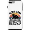 Reading Cat Lover Mom Cozy Chapter Nap Custodia per iPhone 7 Plus/8 Plus Prenota Mamma Amante Gatto Un Capitolo Uno Pisolino Gatto