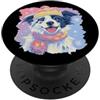 Bookworm Teacher Theme Library Reader Gr Piccolo libro della capra del bambino che legge il ritratto grafico degli amanti PopSockets PopGrip Adesivo