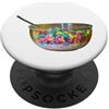 Foodie Design Store Ciotola di cereali fruttati PopSockets PopGrip Adesivo