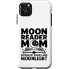 Book Lover Night Reader Mama Custodia per iPhone 11 Pro Max Moon Reader Book Mamma guidata dai libri e dal chiaro di luna