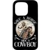 Southern Western Cowboy Boots Rodeo Grap Custodia per iPhone 15 Pro Salva un giro a cavallo un rodeo cowboy Wild West Ranches di bestiame