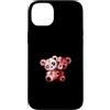 Matching Maroon Red Burgundy Color Graph Custodia per iPhone 14 Plus Maroon Rosso Borgogna Colore Evil Twin-v2 Borgogna