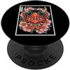 TOKYO WAVES Oni Mask Designs Yokai Oni Maschera Diavolo Giapponese Demone Tattoo Oni Mask PopSockets PopGrip Adesivo