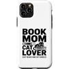 Reading Cat Lover Book Mom Cozy Reads Custodia per iPhone 11 Pro Libro Mom Cat Lover Letture accoglienti e coccole per gatti