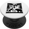 Bear Boop Serpent Dragon Moonlight Adven Bear Wolf Colpisci il drago serpente nella luna piena nel bosco PopSockets PopGrip Adesivo
