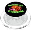 Funny Meme Sayings & Funny Meme Designs Emorroidi Conquistatore - Divertente detto Sarcastico Novità Meme PopSockets PopGrip per MagSafe