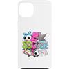 Kick It Designs Custodia per iPhone 13 Design colorato con giocatore di calcio sportivo pop art