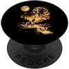 Funny Pointer Dog Lover Gifts Accessorie Cane puntatore che ulula alla luna PopSockets PopGrip Adesivo