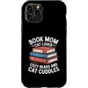 Reading Cat Lover Book Mom Cozy Reads Custodia per iPhone 11 Pro Libro Mom Cat Lover Letture accoglienti e coccole per gatti