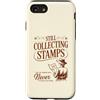 Globe Trot Press Custodia per iPhone SE (2020) / 7/8 Divertente ancora collezione francobolli mondo viaggiatore donna esploratore