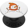winter snow cold ice frost season winter Pupazzo di neve Frosty Pleasure PopSockets PopGrip Adesivo