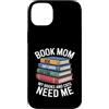 Reading Cat Lover Bookworm Mom Aesthetic Custodia per iPhone 14 Plus Book Mom Cat Lover I miei libri e gatti hanno bisogno di me