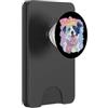 Bookworm Teacher Theme Library Reader Gr Piccolo libro della capra del bambino che legge il ritratto grafico degli amanti PopSockets PopWallet per MagSafe