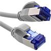 InLine® Cavo patch sottile, Cat.6A, S/FTP, TPE (LSZH) flessibile, PoE, rame (CU), LAN, Ethernet, cavo di rete, RJ45 Gigabit, grigio, 5 m, 74905