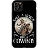 Southern Western Cowboy Boots Rodeo Grap Custodia per iPhone 11 Pro Max Salva un giro a cavallo un rodeo cowboy Wild West Ranches di bestiame