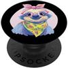 Kawaii Whimsical Pastel Barnyard Face Gr Carino Gallo Ritratto Amante Animali Grafica Rosa Occhiali PopSockets PopGrip Adesivo