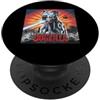 Great Dane Puppy Lover PS Divertente retrò giapponese Dogzilla Alano amante dei cani PopSockets PopGrip Adesivo