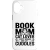 Reading Cat Lover Book Mom Cozy Reads Custodia per iPhone 16 Plus Libro Mom Cat Lover Letture accoglienti e coccole per gatti