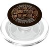 Computer Whisperer Line Designs Computer Whisperer IT Tecnico Distressed Design PopSockets PopGrip per MagSafe