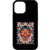 TOKYO WAVES Oni Mask Designs Custodia per iPhone 12 Pro Max Hannya Oni Mask Devil Yokai - Maschera giapponese con tatuaggio demone