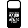 Meme Gifts For Everyone Custodia per iPhone 17 Pro Studente criminalistico della notte dei meme del giorno principale di scienze forensi