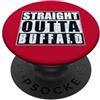 Straight Outta Buffalo Vintage City Prid Straight Outta Buffalo Vintage Distressed City PopSockets PopGrip Adesivo