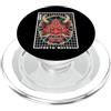 TOKYO WAVES Oni Mask Designs Hannya Oni Grid Devil Yokai - Maschera da tatuaggio giapponese con diavolo PopSockets PopGrip per MagSafe