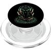 Katzaluna Sigil Works Gatto Nero Mistico Stregoneria Occulto Rune Pentacolo PopSockets PopGrip per MagSafe