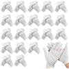Eniyou 20 Paia Di Guanti in Cotone Lavabili E Traspiranti Guanti Bianchi Cotone per Lavoro Mani Secche Idratanti Cosmetici Eczema, Mani Spa