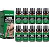 UANGLI Men Energy Massage Olio essenziale per il sesso, Penies Enlargment Oil Olio di ispessimento della crescita del pene, Ritardare le prestazioni Aumentare la forza (10ml) (10PCS)